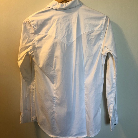 Wrangler extra small white button up shirt - Picture 2 of 7